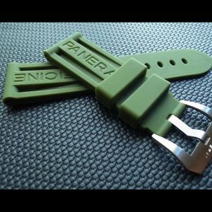 24mm Rubber Watch Band For Panerai PAM111/441
